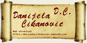 Danijela Čikanović vizit kartica